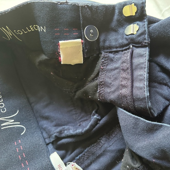 Women’s JM Collection Navy Blue Pants - Size 8 - Picture 4 of 4
